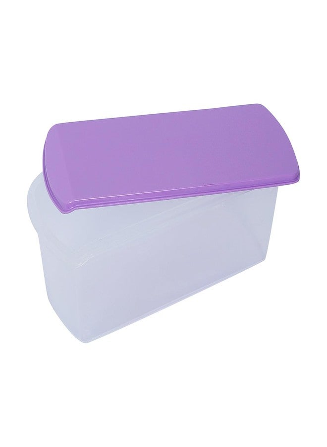Gluman Multi Storage Bread Box Container & Organizer Set for Kitchen, Refrigerator & Home Use Airtight 100% Food Grade Container (33 X 15 X 11.8 Cm) (Purple) - Image 3
